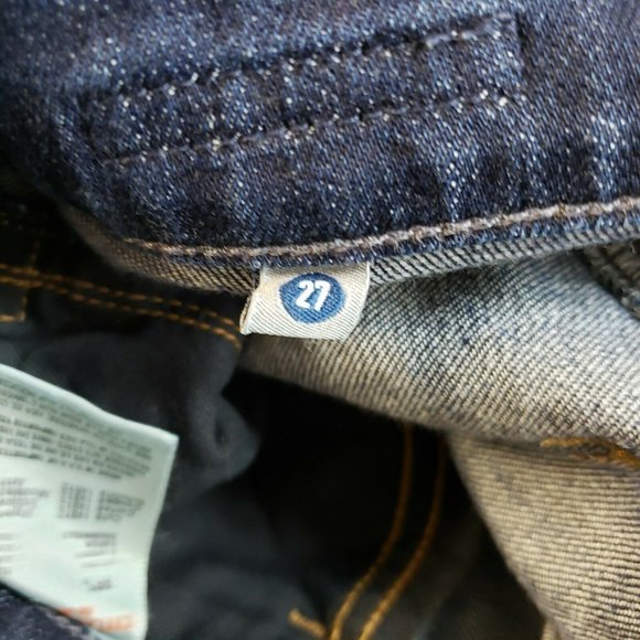 Citizens of Humanity Womens Dani Cropped Straight Leg Jeans Sz 27 Blue Dark Wash - Picture 7 of 9